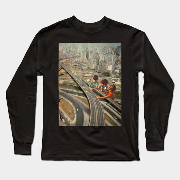 City Long Sleeve T-Shirt by mathiole